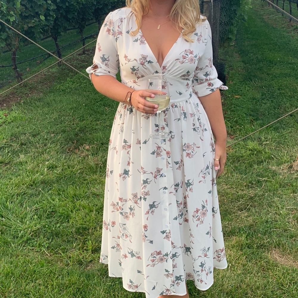 1. State Maxi Flower Dress